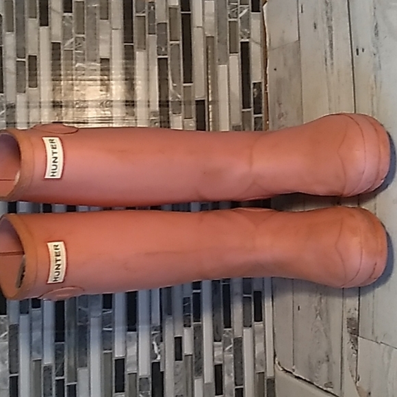 Hunter pink rubber boots sz 5 - Picture 2 of 9